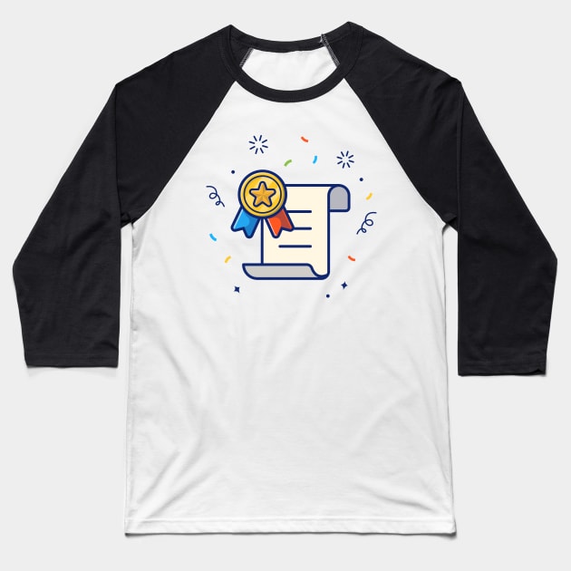 Certificate with badge cartoon Baseball T-Shirt by Catalyst Labs